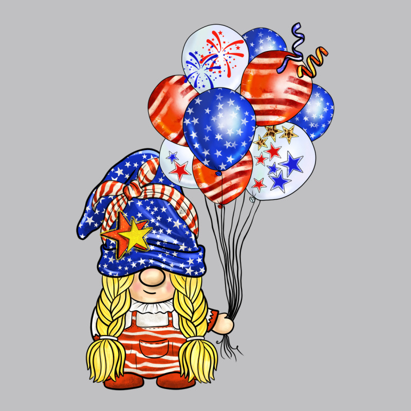 Patriotic Gnome Balloon Long Sleeve Tee by BarkalooDesign | Teevron