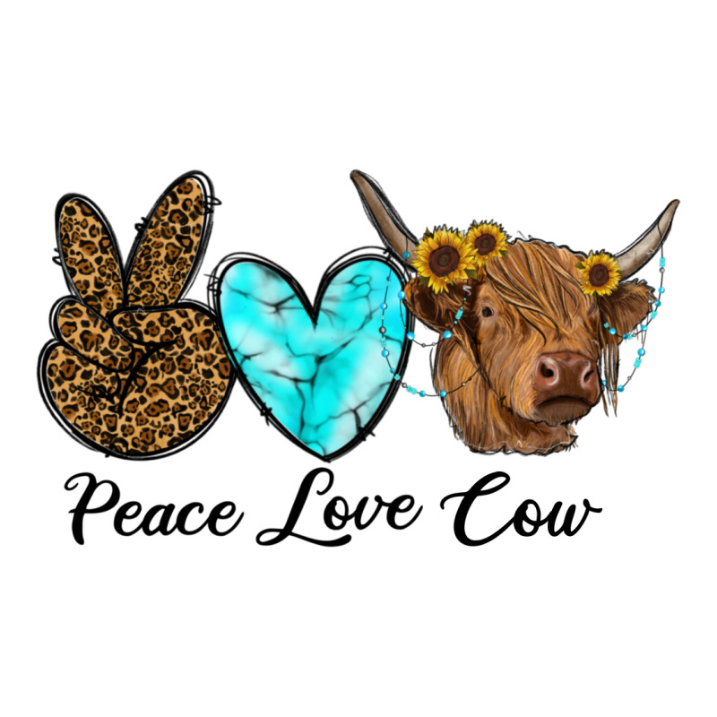 Peace Love Cow Premium Hoodie by RanaPortraitStore | Teevron