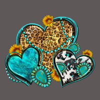 Western Turquoise Hearts Premium Hoodie | Teevron