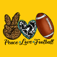 Peace Love Football Premium Hoodie | Teevron