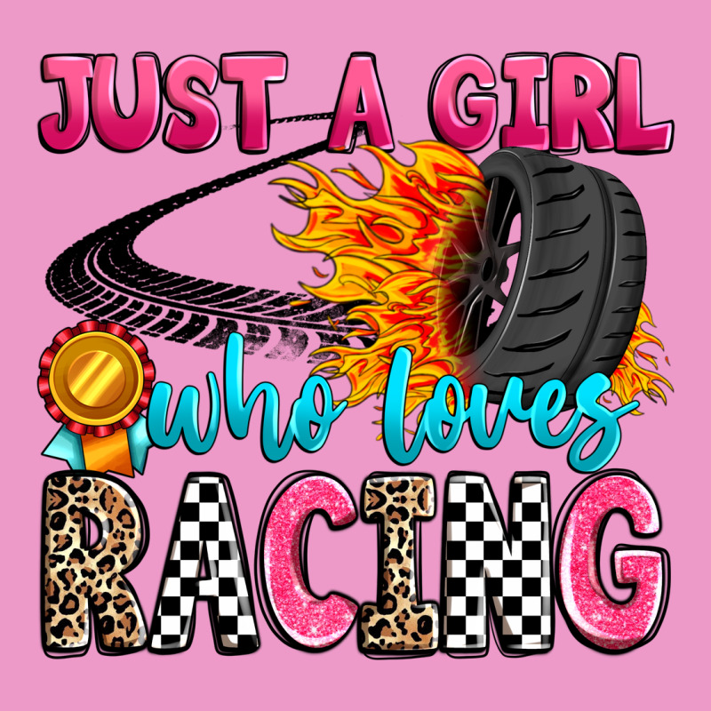 Just A Girl Who Loves Racing Urban Hoodie by Zillion Design Studio | Teevron