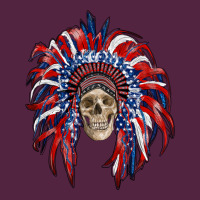 American Flag Indian Headdress With Skull Urban Hoodie | Teevron