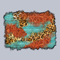 Western Leopard Tooled Leather Background Premium Hoodie | Teevron