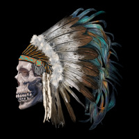 Skull With Indian Headdress Urban Hoodie | Teevron