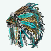 Indian Feather Headdress With Western  Patterns Premium Hoodie | Teevron