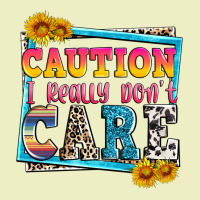Caution I Really Don't Care Urban Hoodie | Teevron