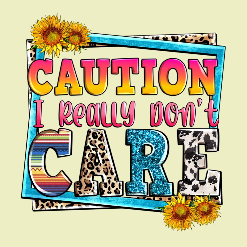 Caution I Really Don't Care Urban Hoodie by Zillion Design Studio | Teevron