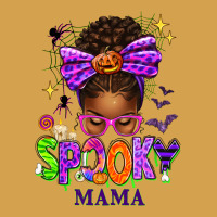 Halloween Afro Messy Bun Spooky Mama Urban Hoodie | Teevron