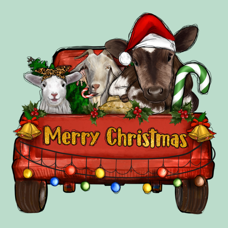 Merry Christmas Truck Animals Premium Hoodie by RanaPortraitStore | Teevron