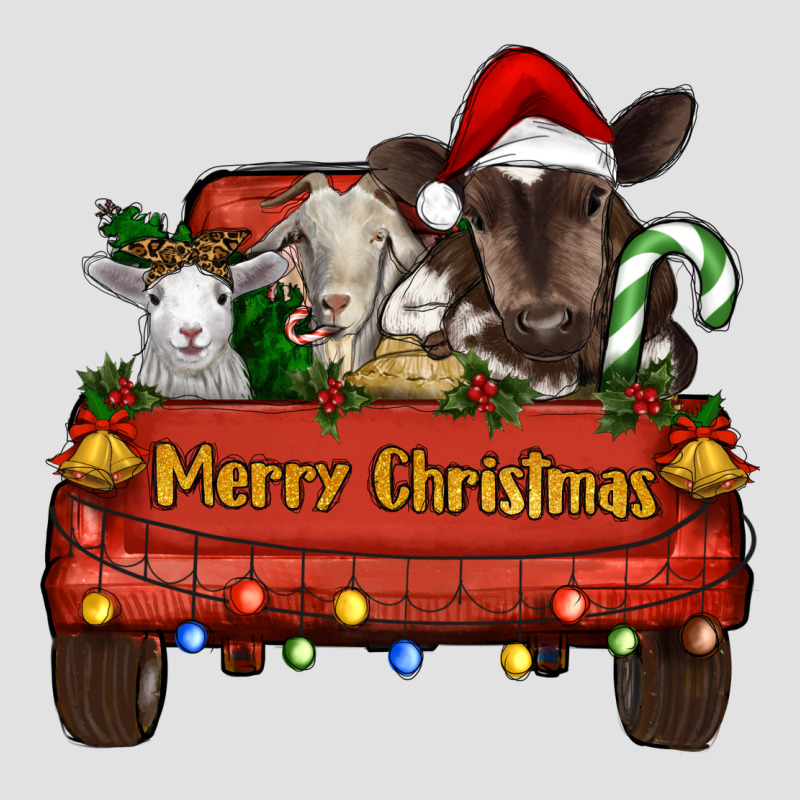 Merry Christmas Truck Animals Premium Hoodie by RanaPortraitStore | Teevron