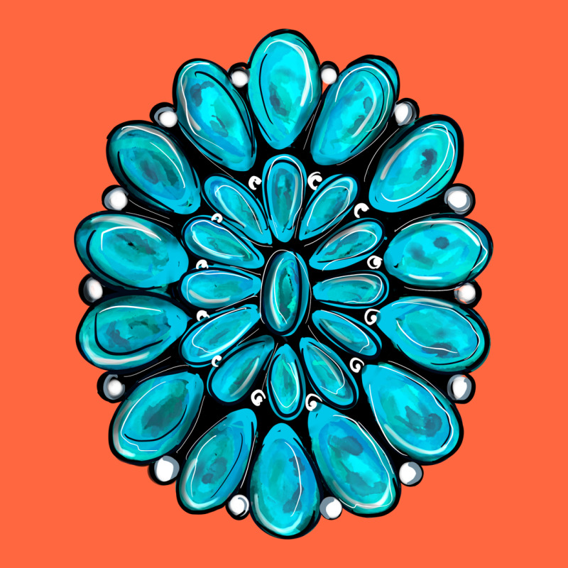 Turquoise Gemstone Jewelny Premium Hoodie by RanaPortraitStore | Teevron