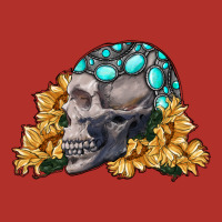 Skull With Sunflowers Premium Hoodie | Teevron