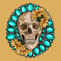 Skull With Gemstone And Sunflower Premium Hoodie | Teevron
