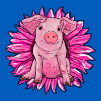 Pink Sunflower Pig Urban Hoodie | Teevron