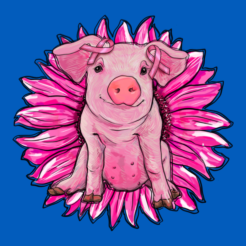 Pink Sunflower Pig Urban Hoodie by RanaPortraitStore | Teevron