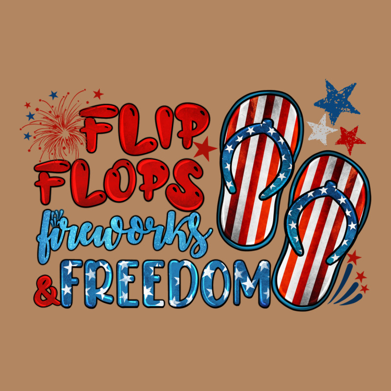 Flip Flops Fireworks & Freedom Long Sleeve Tee by BarkalooDesign | Teevron