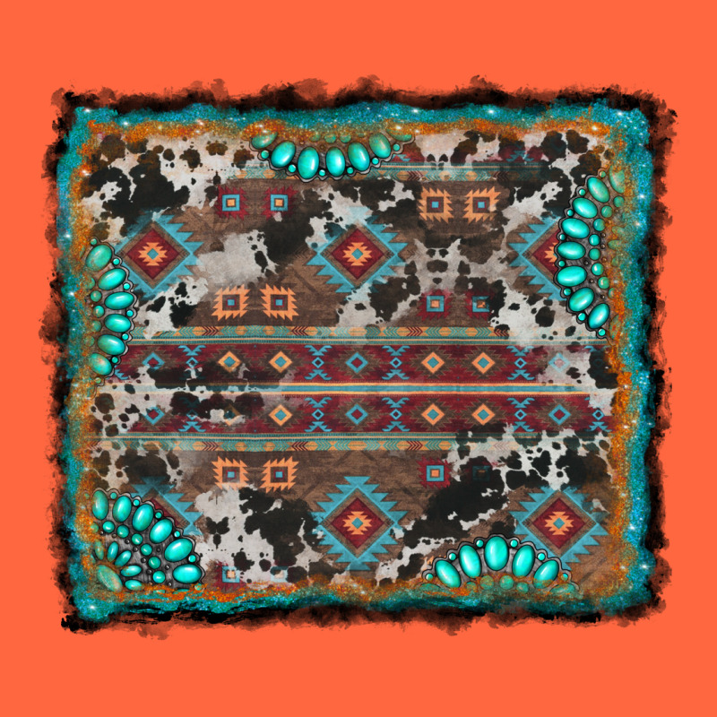 Aztec Background With Gemstone And Cowhide Premium Hoodie by RanaPortraitStore | Teevron