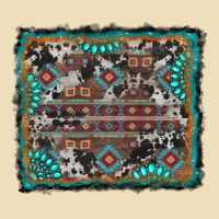 Aztec Background With Gemstone And Cowhide Premium Hoodie | Teevron