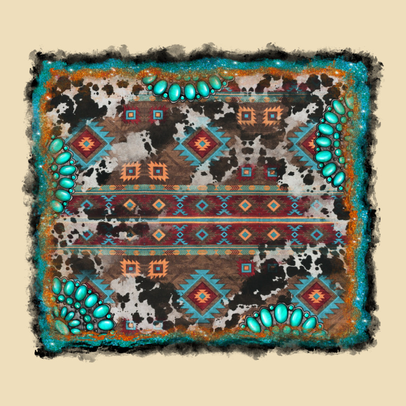 Aztec Background With Gemstone And Cowhide Premium Hoodie by RanaPortraitStore | Teevron