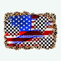 Race American Flag Premium Hoodie | Teevron
