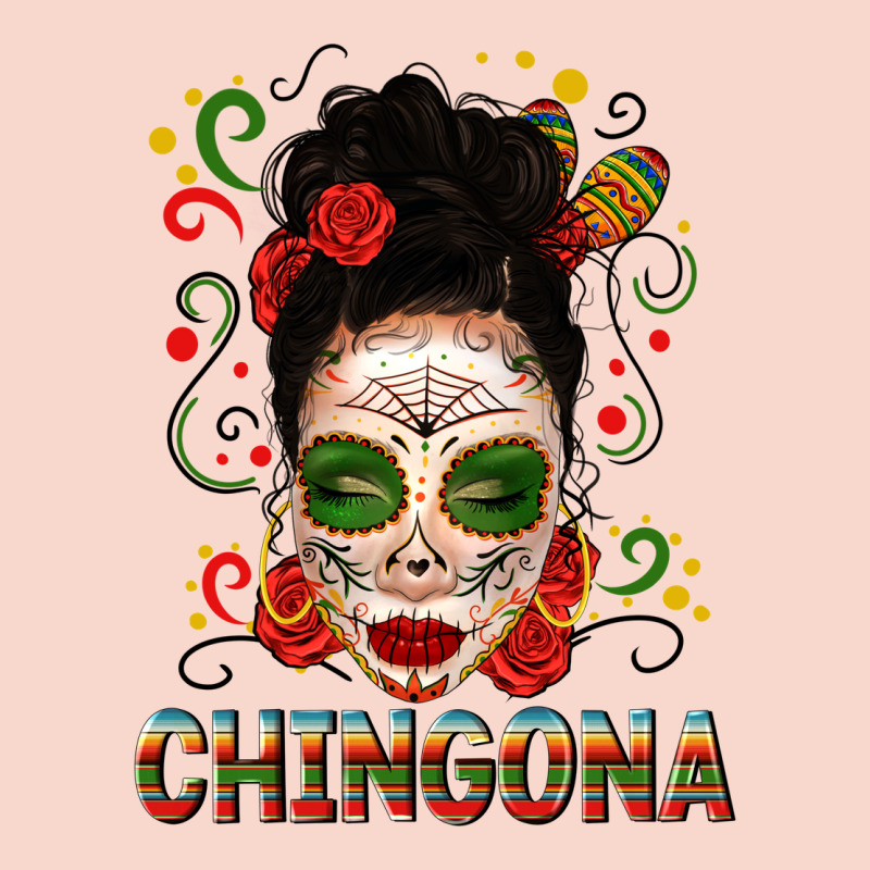 Mexicana Skull Girl Messy Bun Urban Hoodie by texasbilliewilder | Teevron