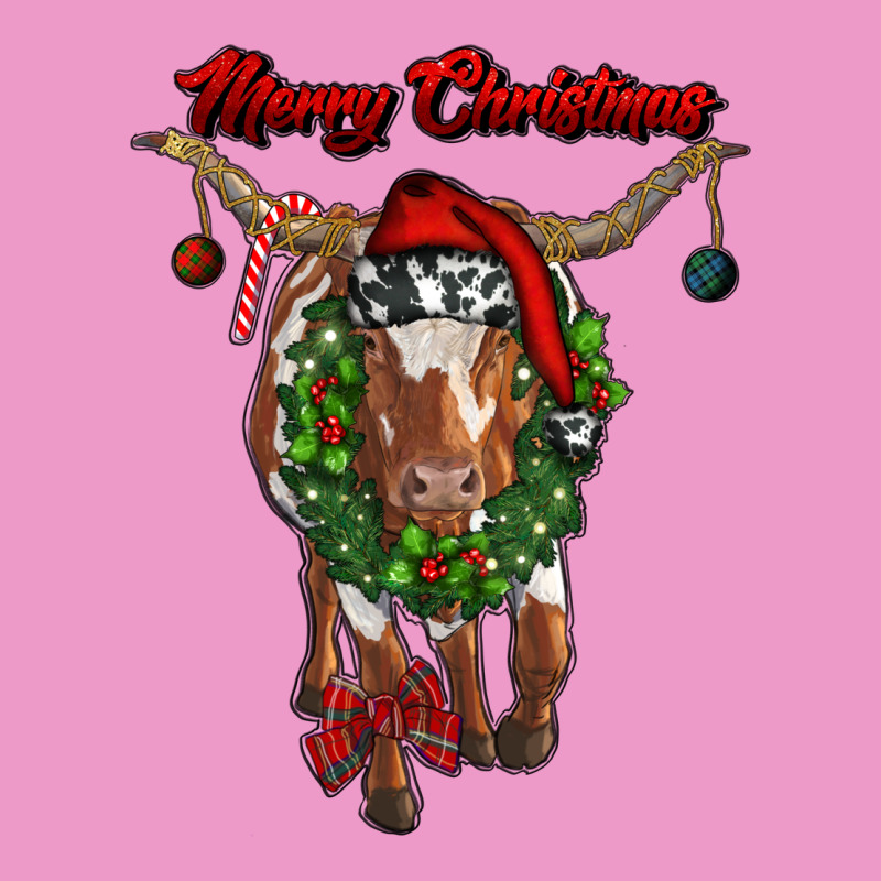 Merry Christmas Longhorn Cow Urban Hoodie by RanaPortraitStore | Teevron
