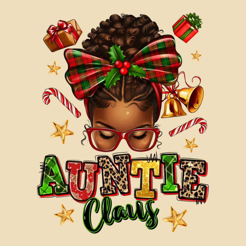 Auntie Claus Afro Messy Bun Premium Hoodie by texasbilliewilder | Teevron
