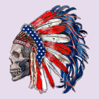 American Indian Headdress With Skull Premium Hoodie | Teevron