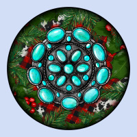 Christmas Round Turquoise Gemstone Urban Hoodie | Teevron