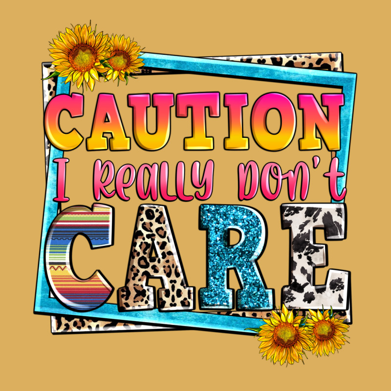 Caution I Really Don't Care Premium Hoodie by Zillion Design Studio | Teevron