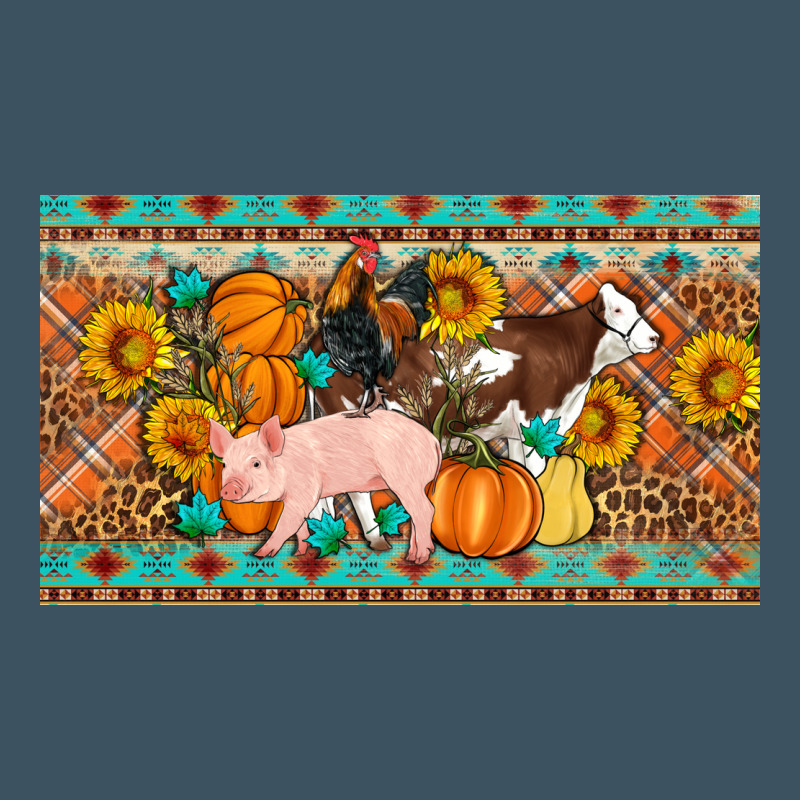 Fall Farm Animals Cow Pig Rooster Urban Heavy Tee by Artiststas | Teevron