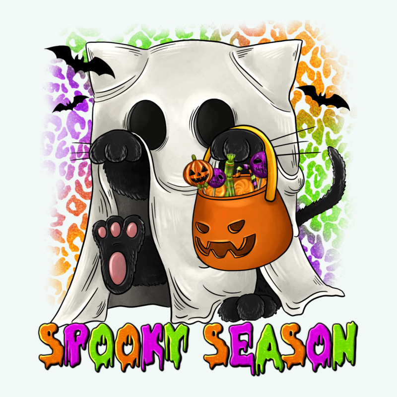 Spooky Season Ghost Cat Premium Hoodie by texasbilliewilder | Teevron