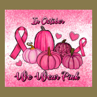 In October We Wear Pink Pumpkin Premium Hoodie | Teevron