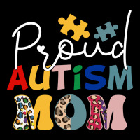 Proud Autism Mom Leopard Pattern Design Autism Awa Heavy Core Tee | Teevron