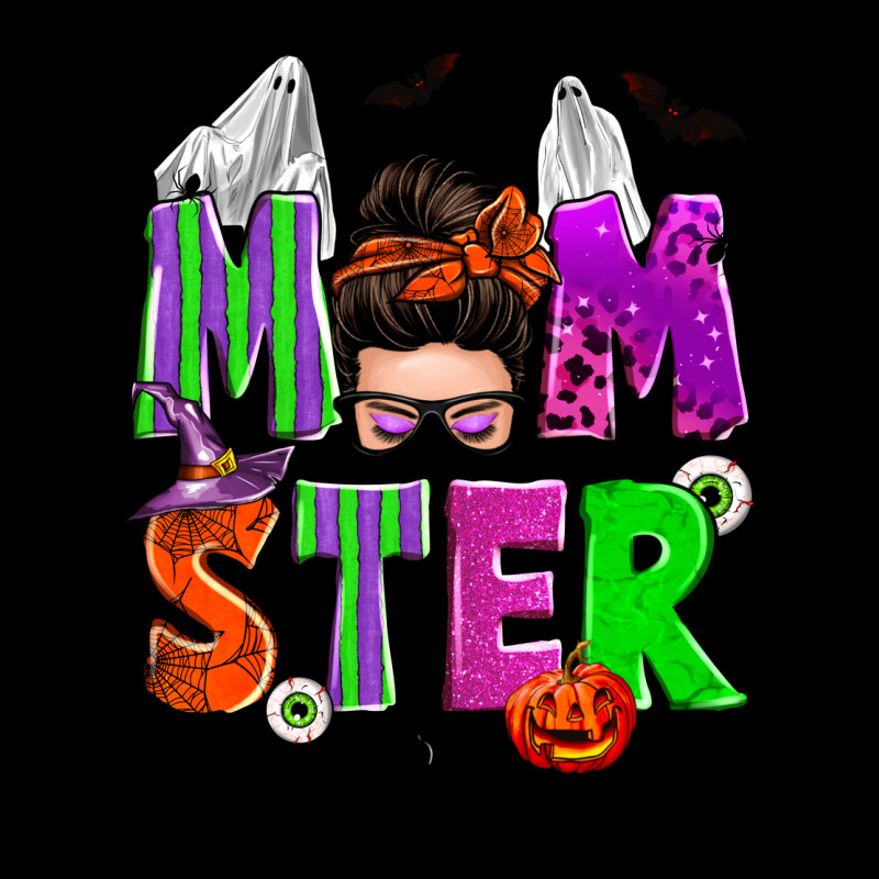 Halloween Momster Messy Bun Urban Hoodie by Zillion Design Studio | Teevron