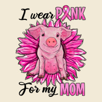 I Wear Pink For My Mom Pig Premium Hoodie | Teevron