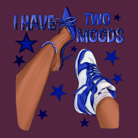 I Have Two Moods Royal Blue Sneakers Afro Girl Urban Hoodie | Teevron