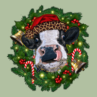 Heifer Cow With Christmas Wreath Urban Hoodie | Teevron