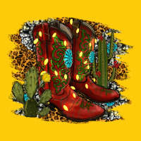 Christmas Cowboy Boots Premium Hoodie | Teevron