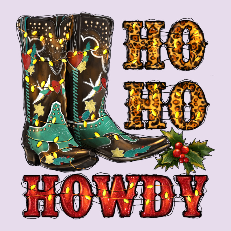 Christmas Cowboy Boots Ho Ho Howdy Premium Hoodie by RanaPortraitStore | Teevron