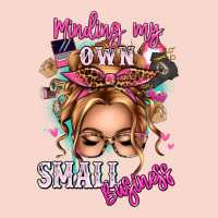 Minding My Own Small Business Blonde Messy Bun Urban Hoodie | Teevron