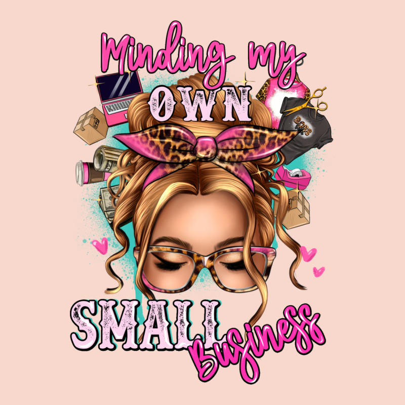 Minding My Own Small Business Blonde Messy Bun Urban Hoodie by texasbilliewilder | Teevron