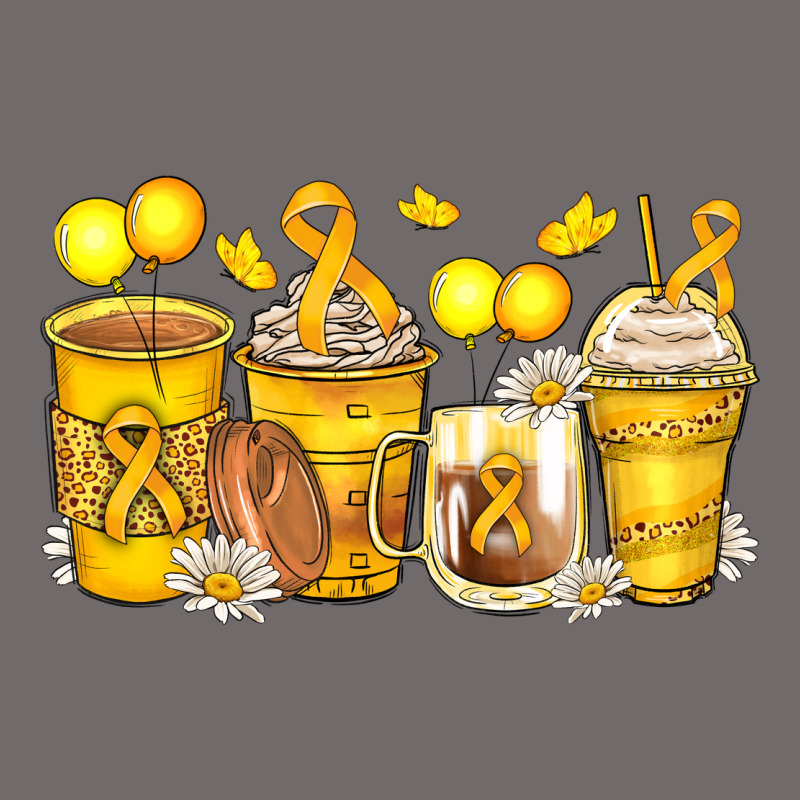 Childhood Cancer Coffee Cups Urban Hoodie by Zillion Design Studio | Teevron