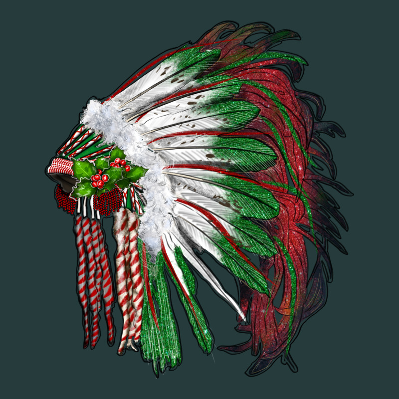 Christmas Indian Feather Headdress Premium Hoodie by RanaPortraitStore | Teevron