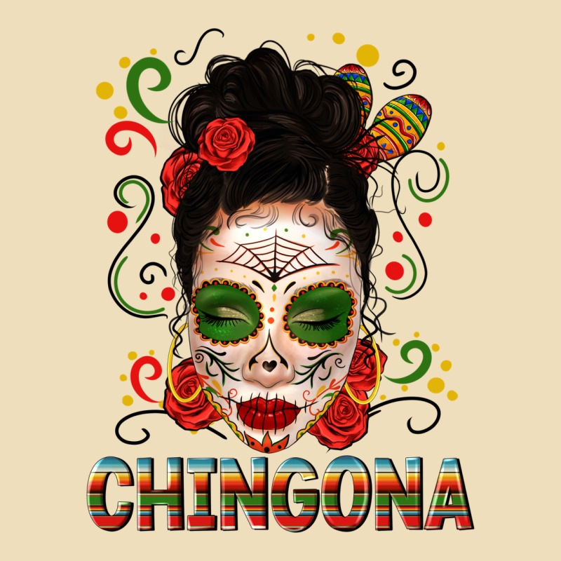 Mexicana Skull Girl Messy Bun Premium Hoodie by texasbilliewilder | Teevron