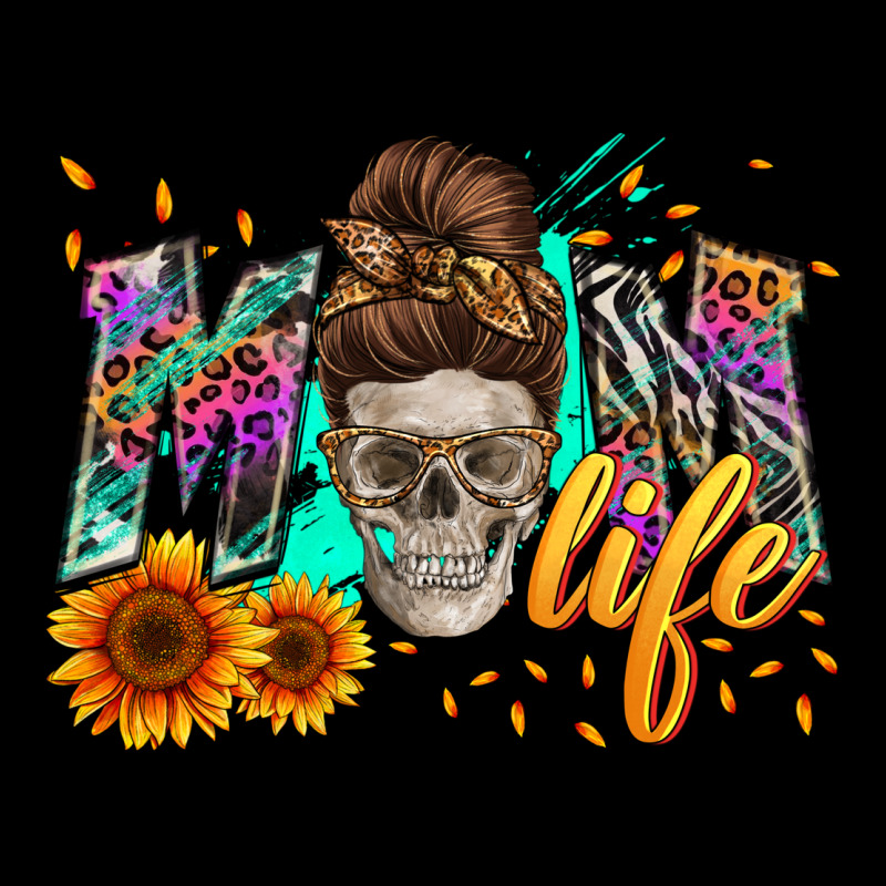 Mom Life With Skull Urban Hoodie by Zillion Design Studio | Teevron