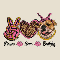Peace Love Bulldog Urban Hoodie | Teevron