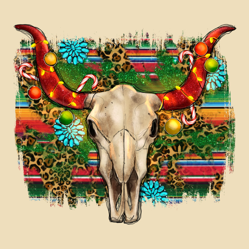 Western Christmas Bull Skull Premium Hoodie by RanaPortraitStore | Teevron