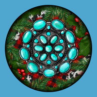Christmas Round Turquoise Gemstone Premium Hoodie | Teevron