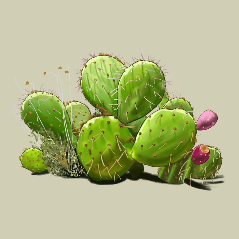 Desert Prickly Pear Cactus Heavy Core Tee by LillyAllenDesigns | Teevron
